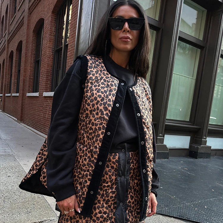NEVER FULLY DRESSED Black And Leopard Multi-Wear Jacket