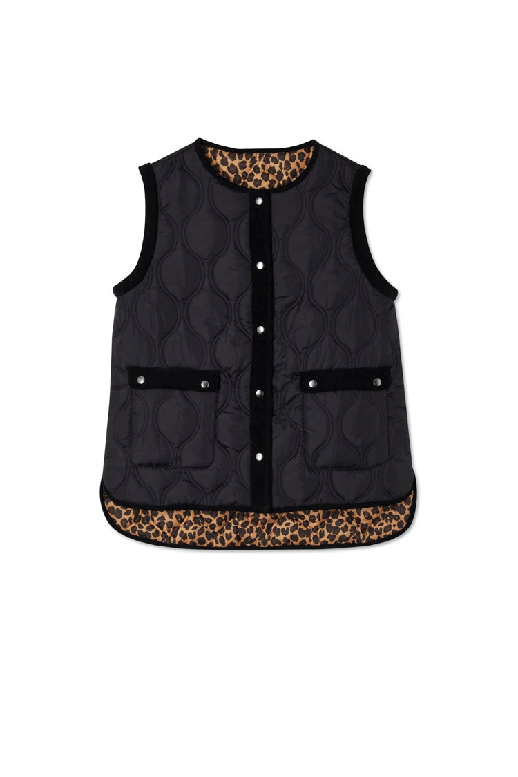 NEVER FULLY DRESSED Black And Leopard Multi-Wear Jacket - Image 19