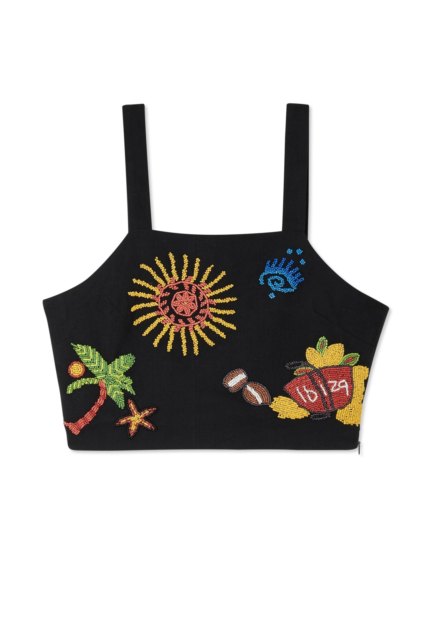 NEVER FULLY DRESSED Ibiza Beaded Crop Top - Image 5