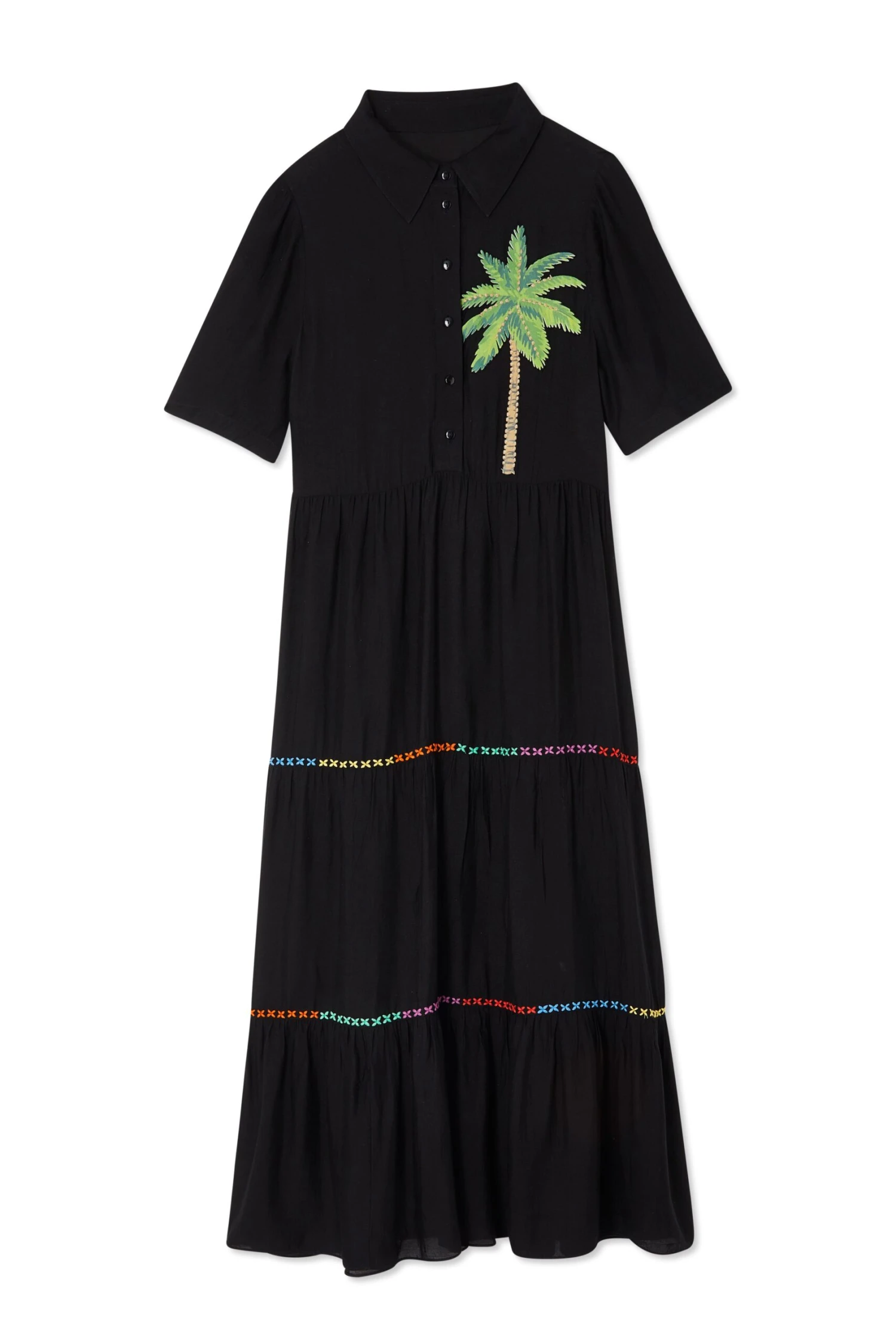 NEVER FULLY DRESSED Black Palm Immy Dress - Image 9