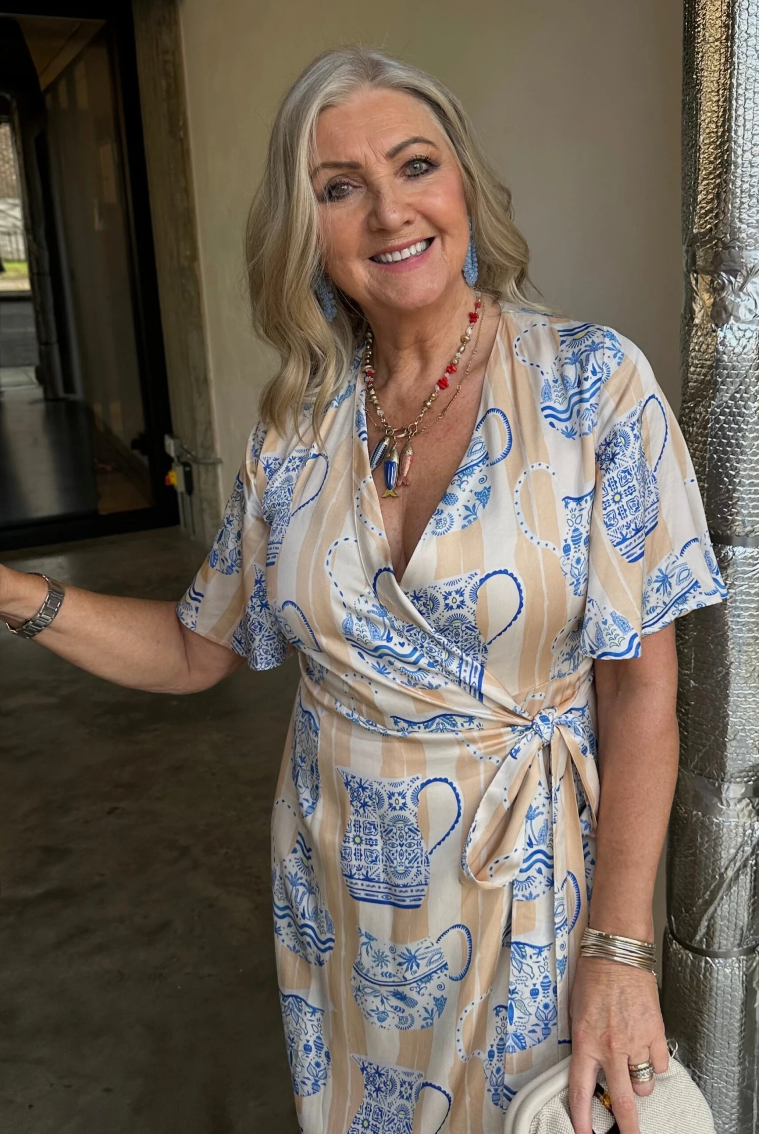 NEVER FULLY DRESSED Sicilian Ceryes Wrap Dress - Image 3