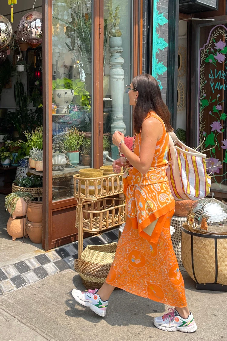 Orange Sealife Portrait Skirt - Image 11