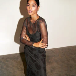 NEVER FULLY DRESSED Paris Love Mesh Dress