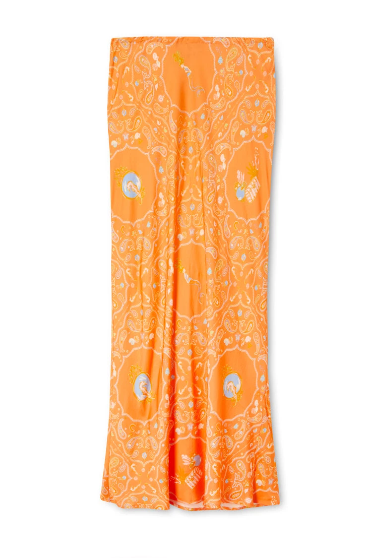 Orange Sealife Portrait Skirt - Image 15