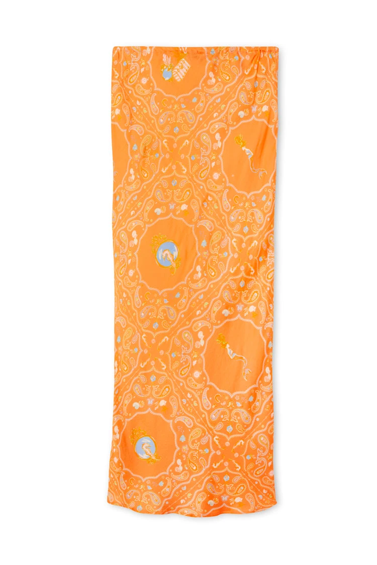 Orange Sealife Portrait Skirt - Image 16