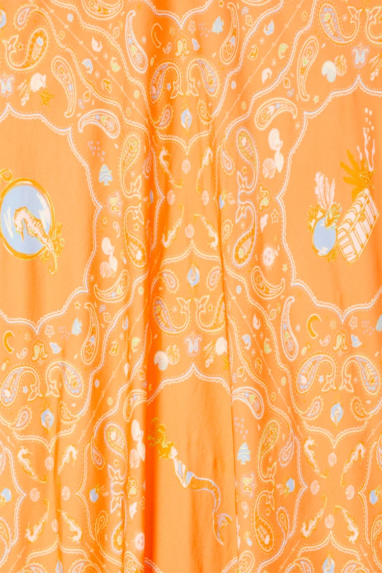 Orange Sealife Portrait Skirt - Image 17