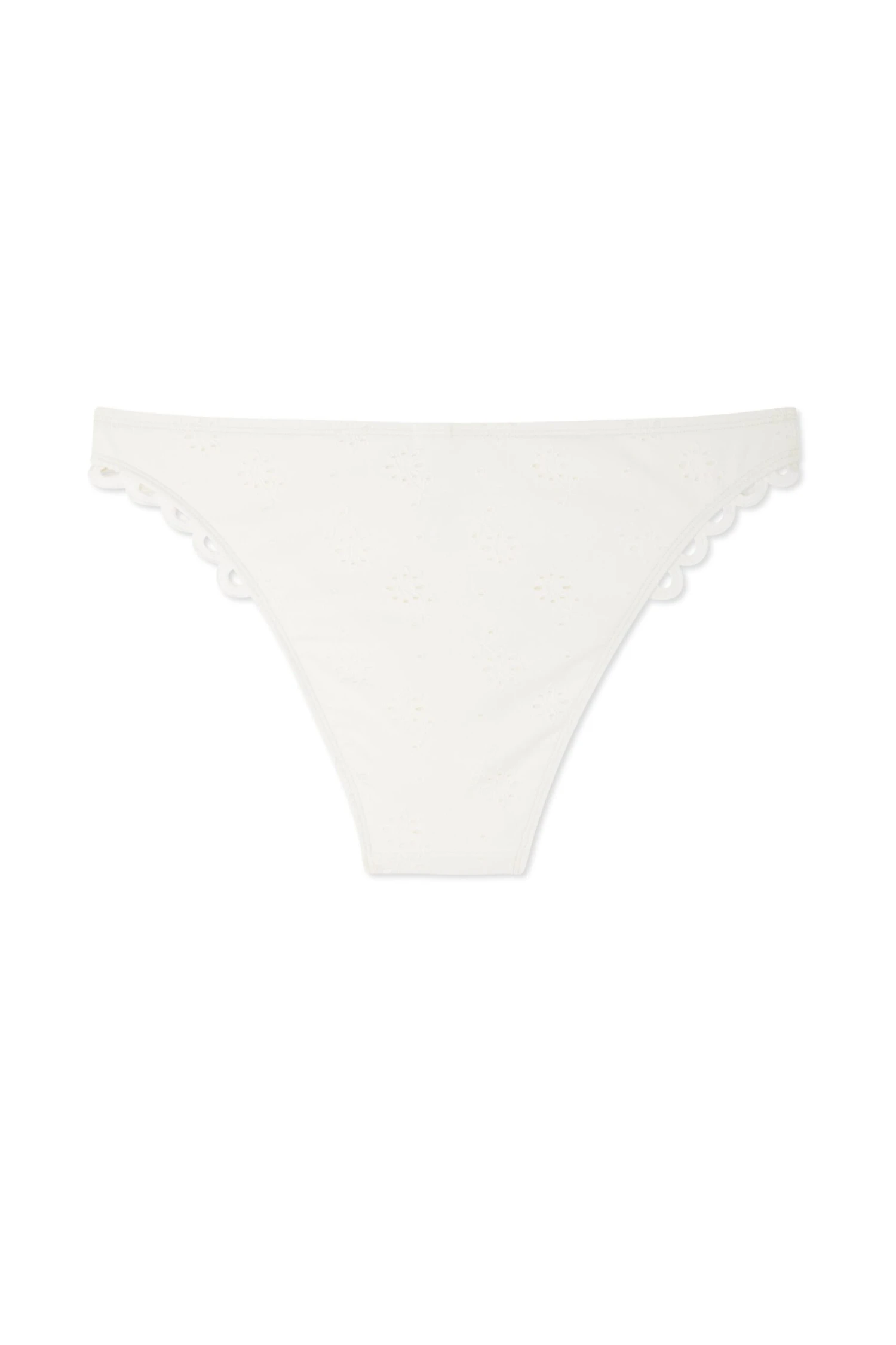 NEVER FULLY DRESSED Broderie White Bikini Brief - Image 8
