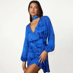 NEVER FULLY DRESSED Blue Key To The Heart Mini Vienna Dress