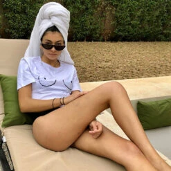 NEVER FULLY DRESSED Boob T-shirt