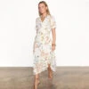 NEVER FULLY DRESSED Cotton Linen Snake Brooklyn Dress