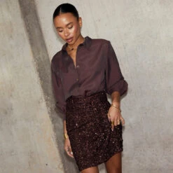 NEVER FULLY DRESSED Chocolate Miley Shirt