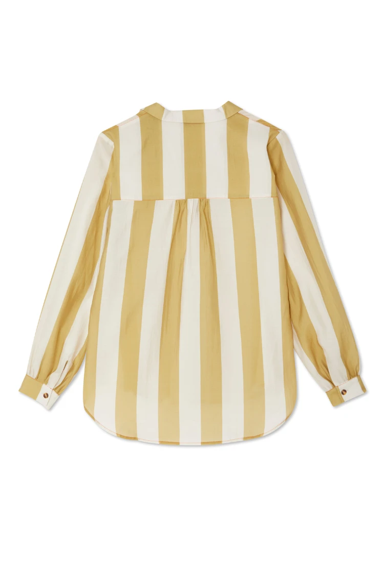 NEVER FULLY DRESSED Camel Stripe Miley Shirt - Image 8