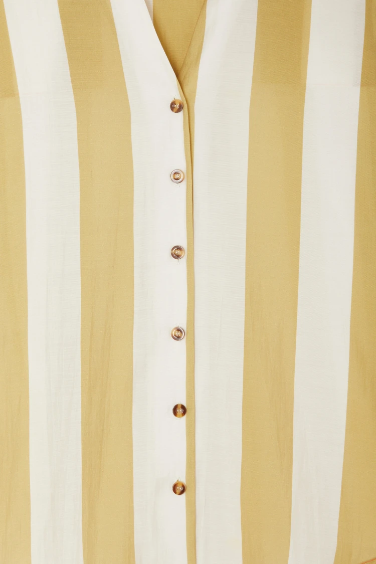 NEVER FULLY DRESSED Camel Stripe Miley Shirt - Image 9