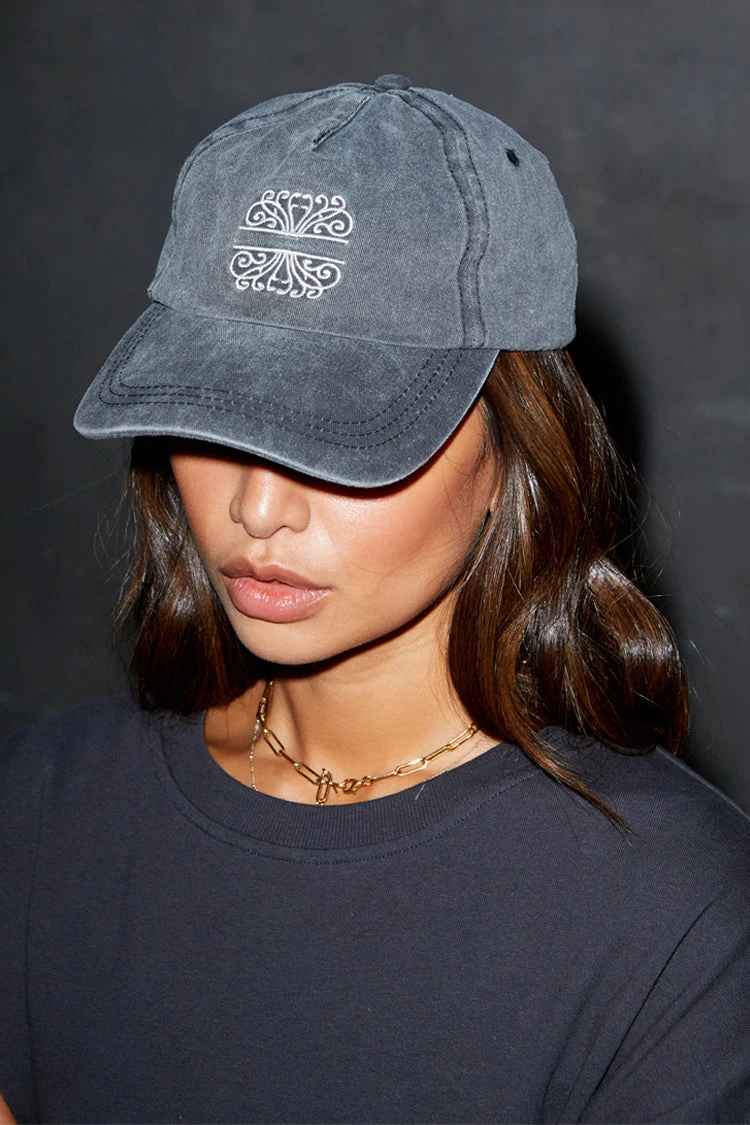 NEVER FULLY DRESSED Grey And White NFD Cap - Image 2