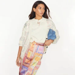 NEVER FULLY DRESSED Cream Craft Work Cardigan