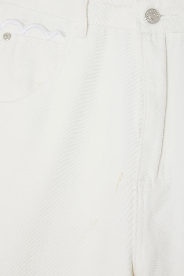 NEVER FULLY DRESSED Ecru Scallop Detail Jeans - Image 18