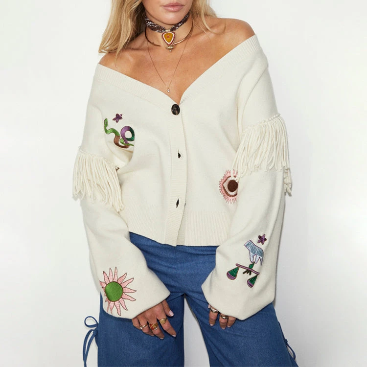 NEVER FULLY DRESSED Cream Mystical Cardigan