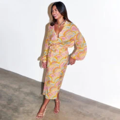 NEVER FULLY DRESSED Havana Jaspre Wrap Skirt