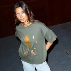 NEVER FULLY DRESSED Khaki Running Wild T-Shirt