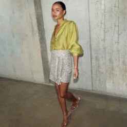 NEVER FULLY DRESSED Lime Miley Shirt