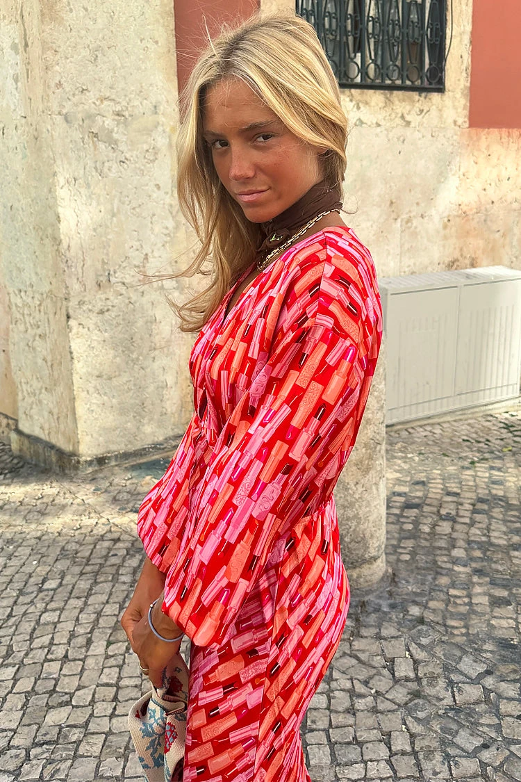 NEVER FULLY DRESSED Red Lipstick Emma Dress - Image 10