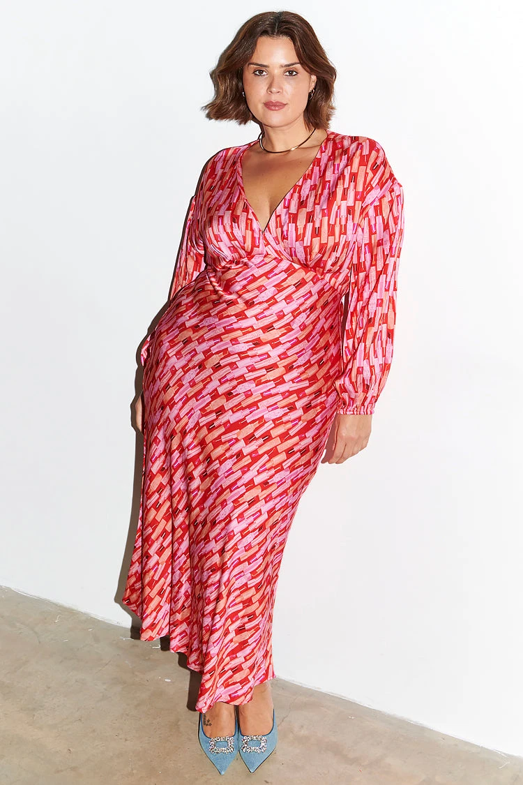 NEVER FULLY DRESSED Red Lipstick Emma Dress - Image 9