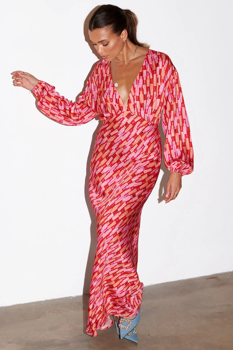 NEVER FULLY DRESSED Red Lipstick Emma Dress - Image 3