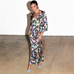 NEVER FULLY DRESSED Black Magnolia Louella Dress Petite