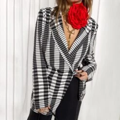 Mono Check Blazer
