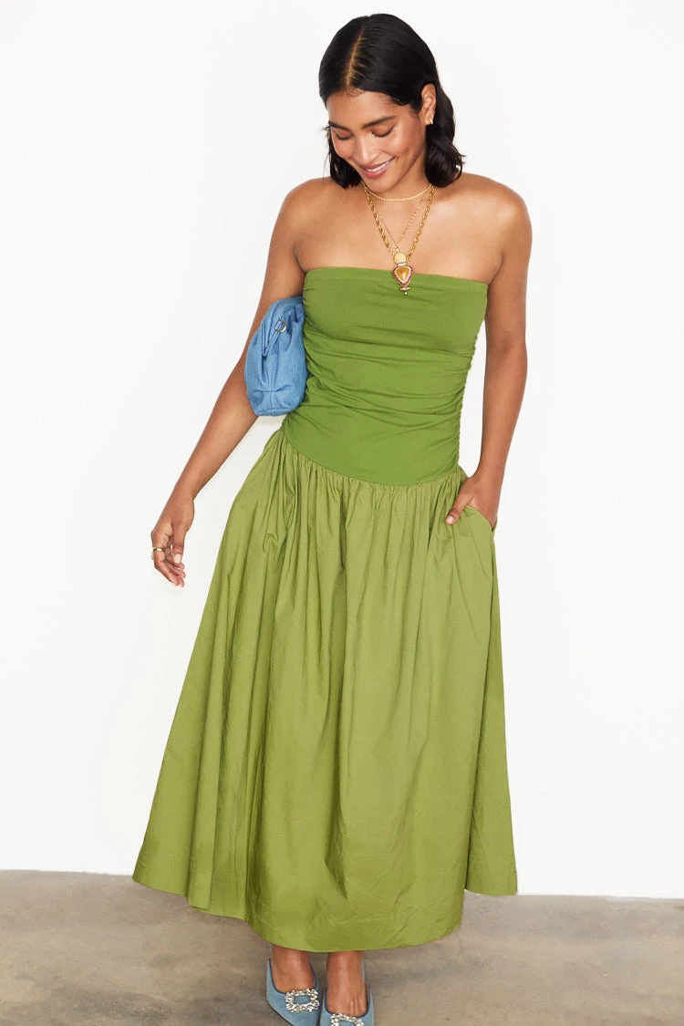 NEVER FULLY DRESSED Olive Lola Mid-axi Dress - Image 2