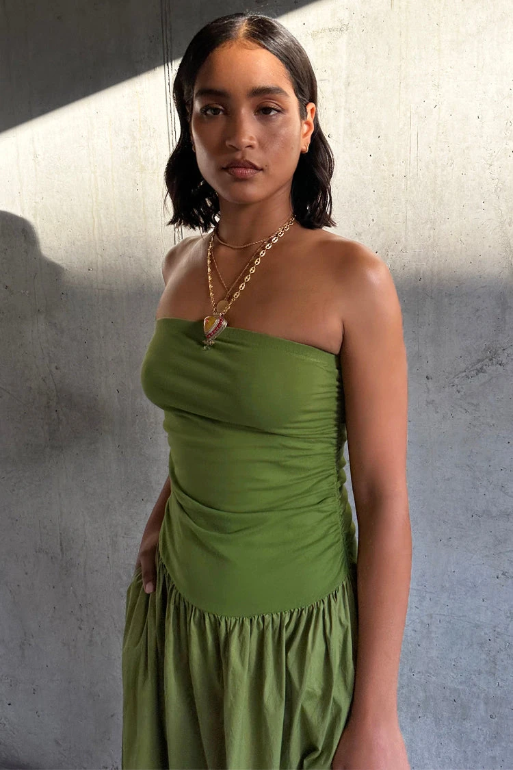 NEVER FULLY DRESSED Olive Lola Mid-axi Dress - Image 9