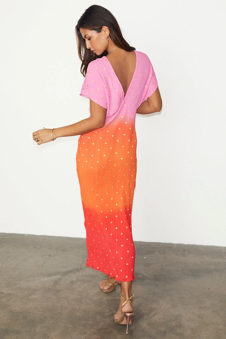 NEVER FULLY DRESSED Pink Ombre Elodie Dress - Image 9