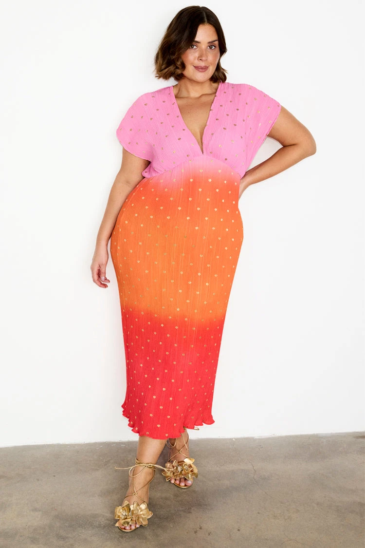 NEVER FULLY DRESSED Pink Ombre Elodie Dress - Image 4