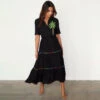 NEVER FULLY DRESSED Black Palm Immy Dress