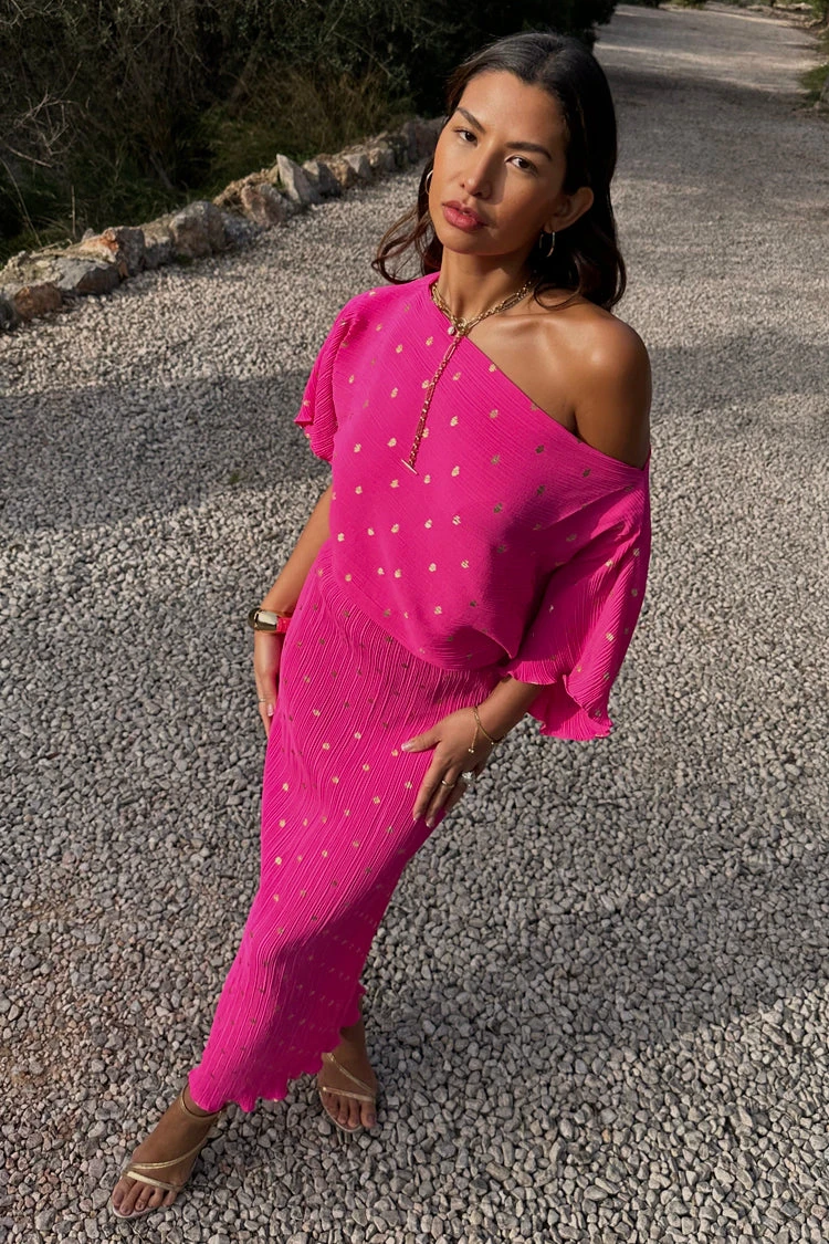 NEVER FULLY DRESSED Pink Tilly Dress Petite - Image 5