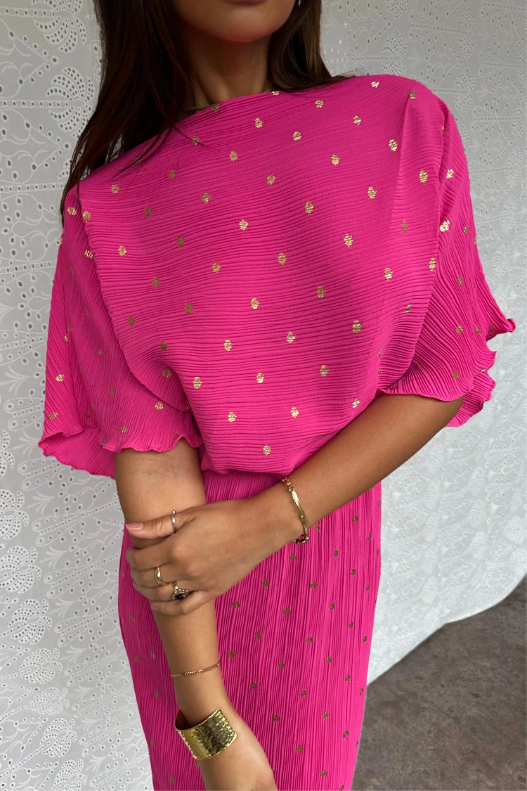 NEVER FULLY DRESSED Pink Tilly Dress Petite - Image 4