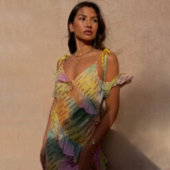 NEVER FULLY DRESSED Ombre Jacquard Faro Dress