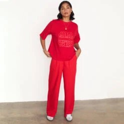 NEVER FULLY DRESSED Red NFD T-shirt