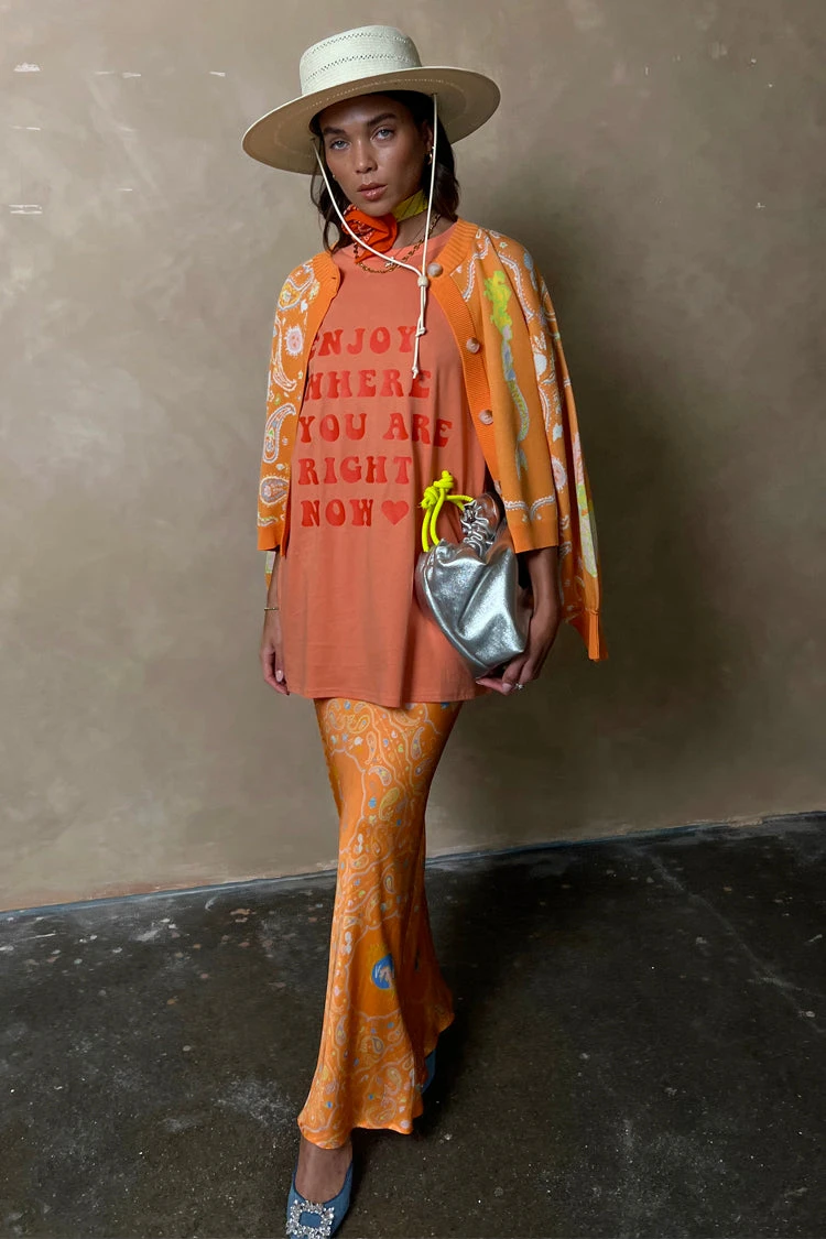 Orange Sealife Portrait Skirt - Image 10