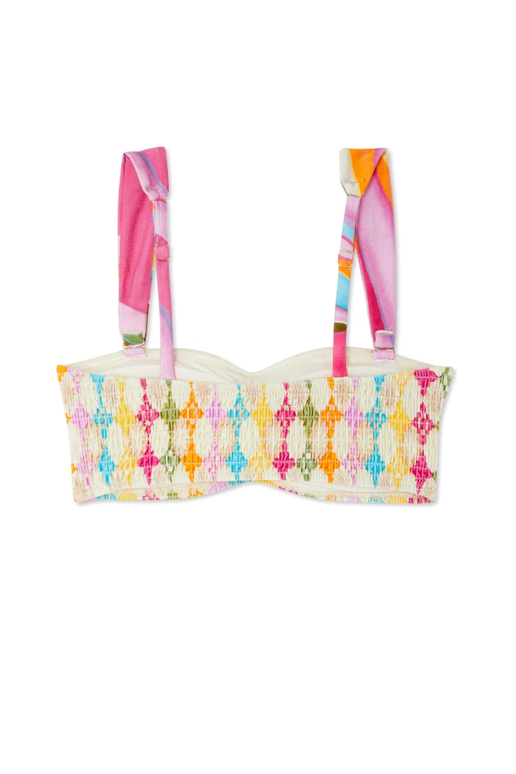 NEVER FULLY DRESSED Abstract Sheered Bikini Top - Image 12