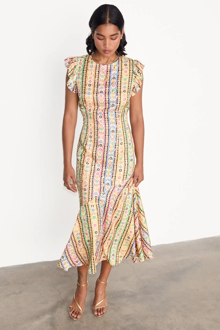 NEVER FULLY DRESSED Fiesta Remi Midi Dress - Image 3