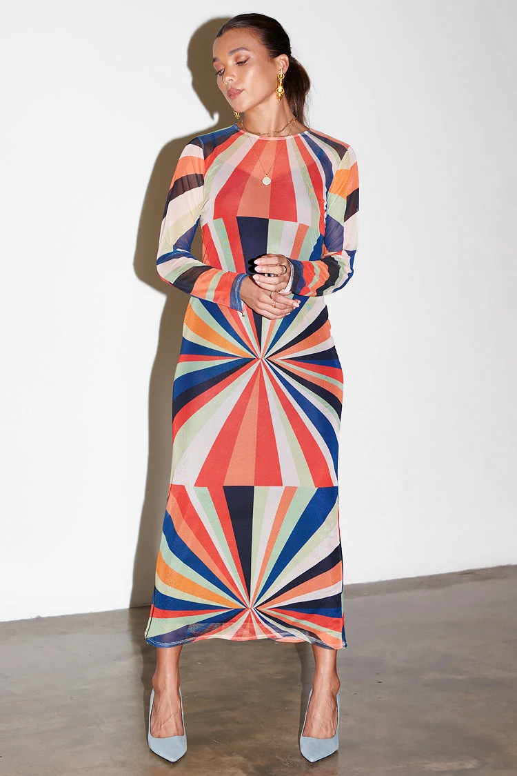 NEVER FULLY DRESSED Starburst Mesh Dress - Image 4